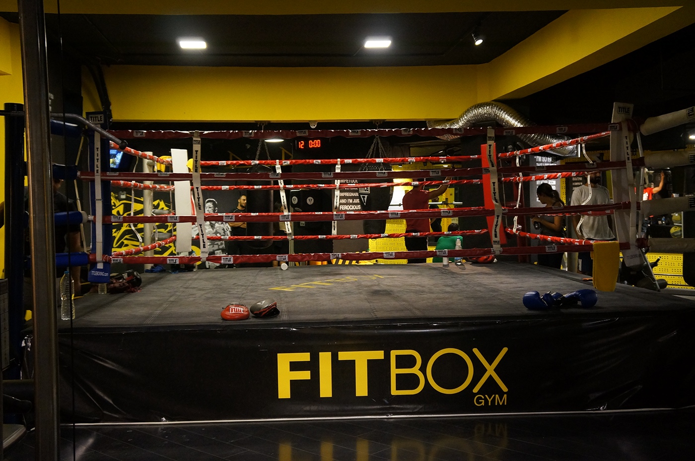 gym sports fitness Boxing underground garage