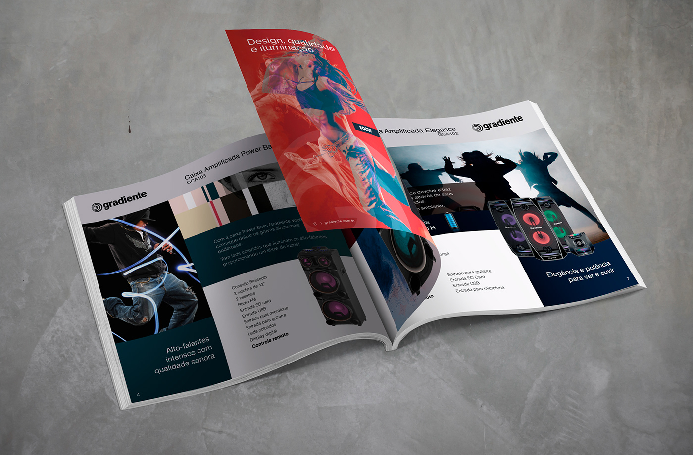 catalogo gradiente brand marca editorial design  catalog Catalogue graphic design  publish ferramentas usadas