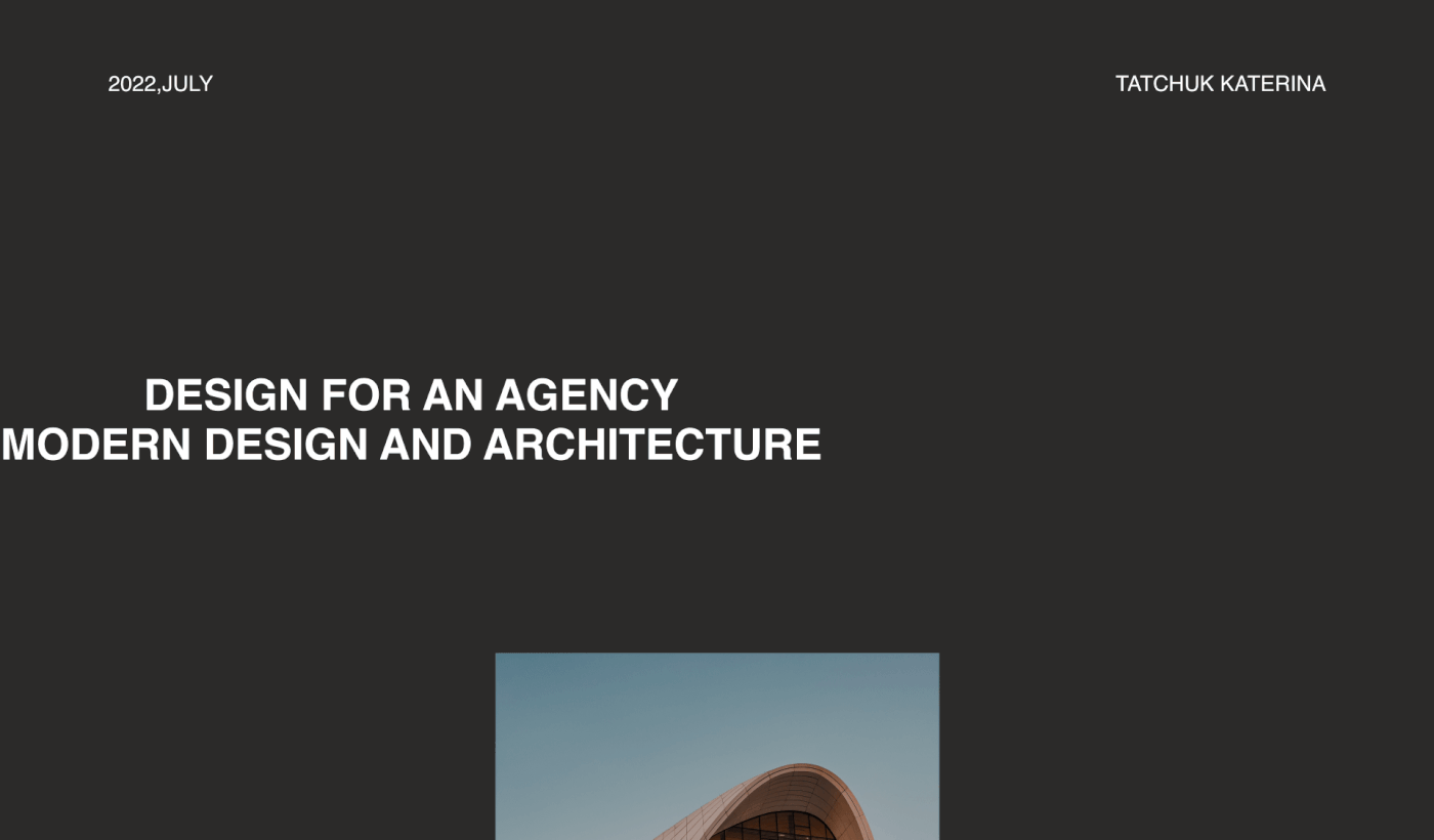 agency architecture company Figma modern UI/UX Web Design  Website