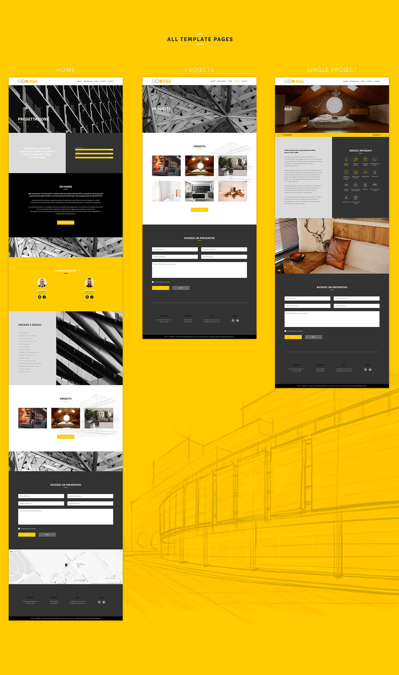 Website minimal architect architecture Responsive icons iconset Interaction design  graphic design  user interface
