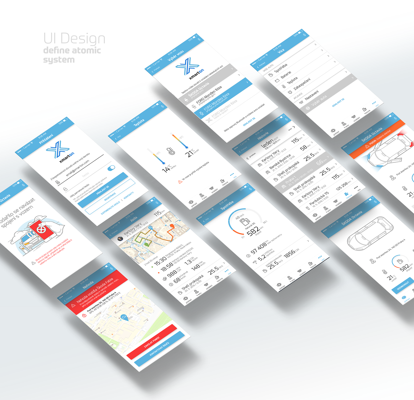 ux UI branding  corporate iconset application ios android marketing   automotive  