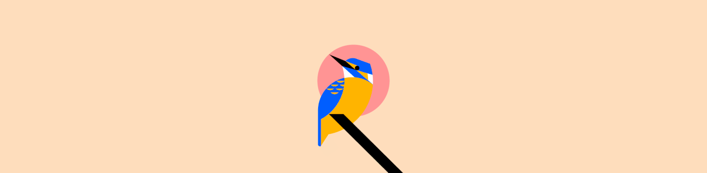 animation  bird flamingo Icon ILLUSTRATION  logo minimal minimalistic Nature pajaro