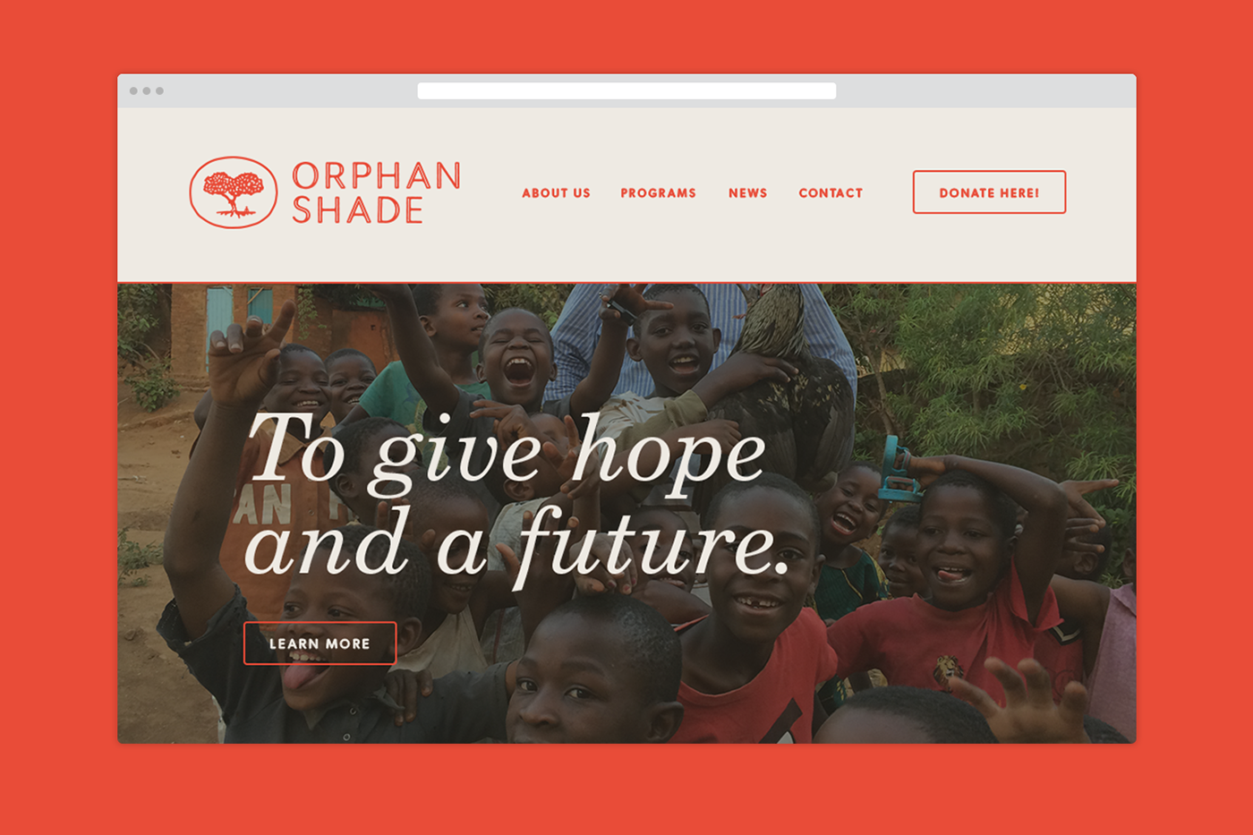 orphan shade children africa malawi hope future Tree  warm heart