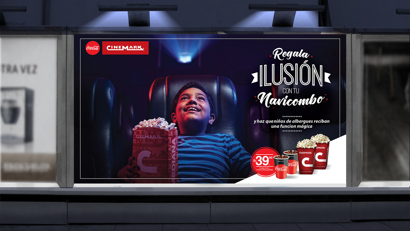Coca Cola cinemark design Advertising 