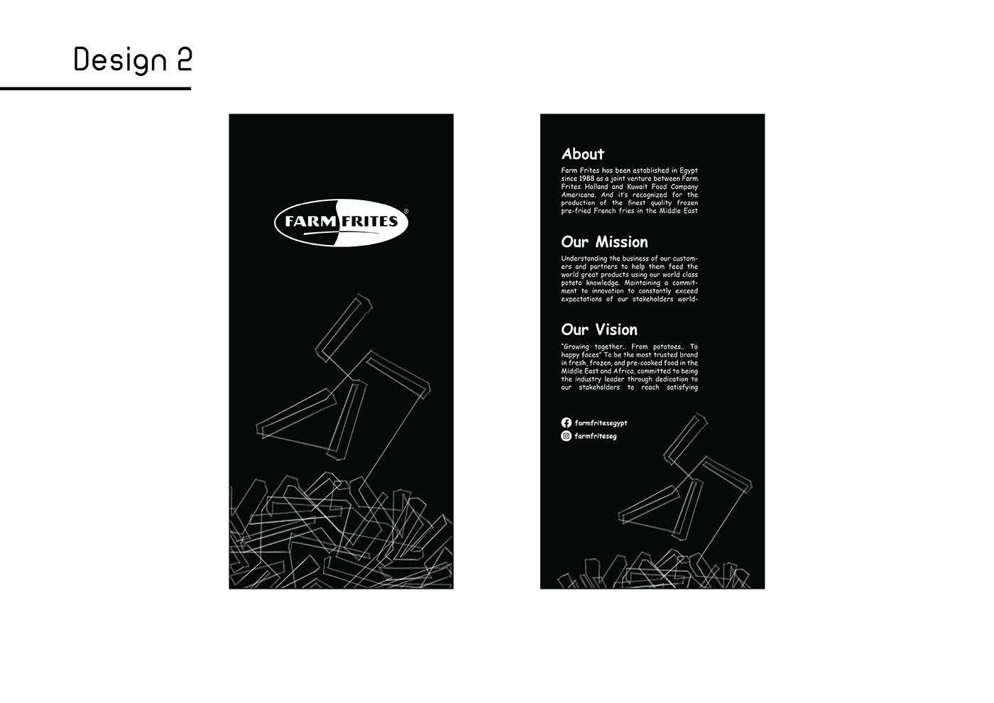 black and white flyer Food  Fries gestalt ILLUSTRATION  Mockup package Packaging packaging design