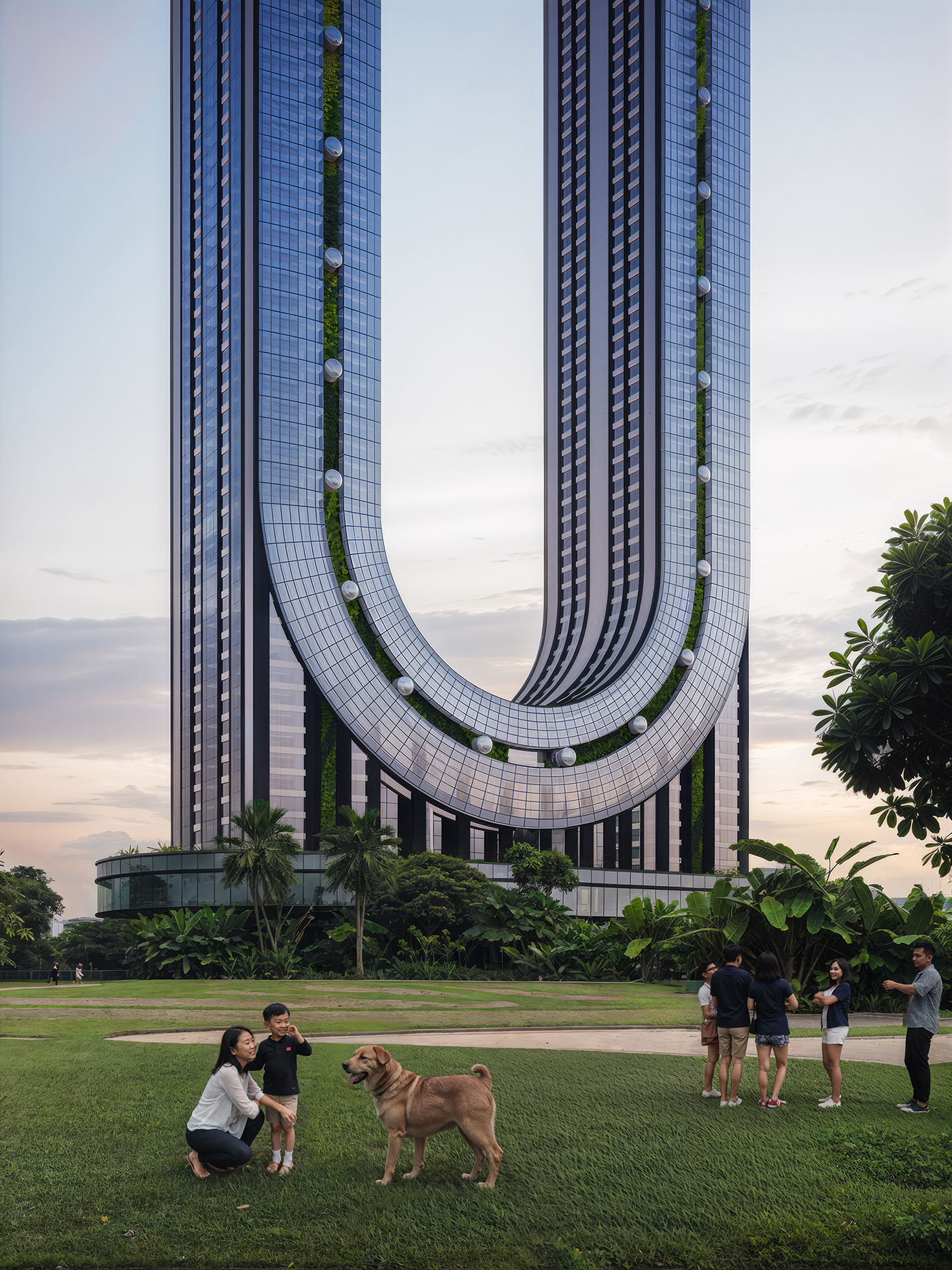 skyscraper singapore highrise architecture visualization exterior archviz stable diffusion ai google maps
