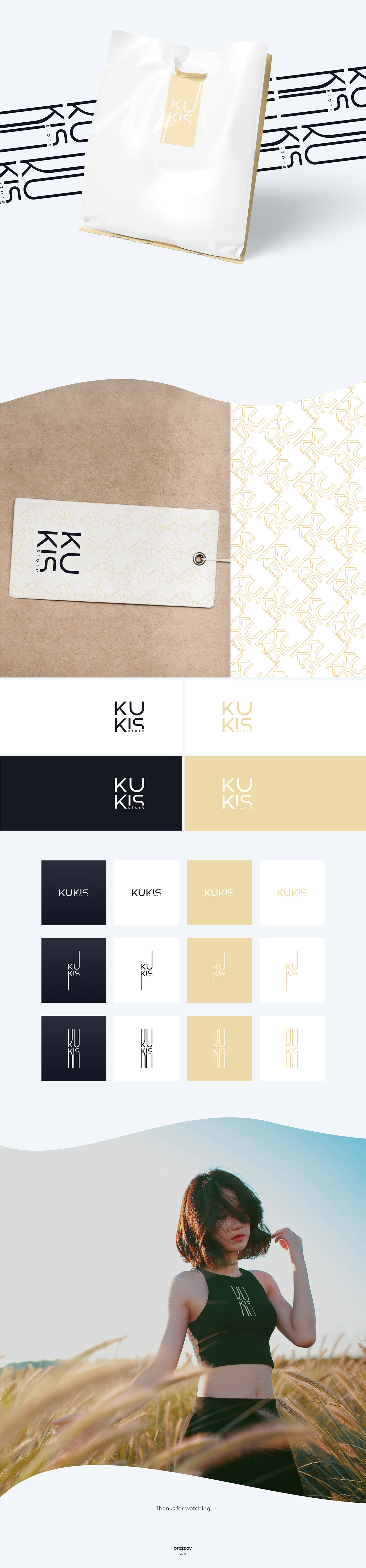 branding  colors Fashion  graphics inentity kukis logo store woman