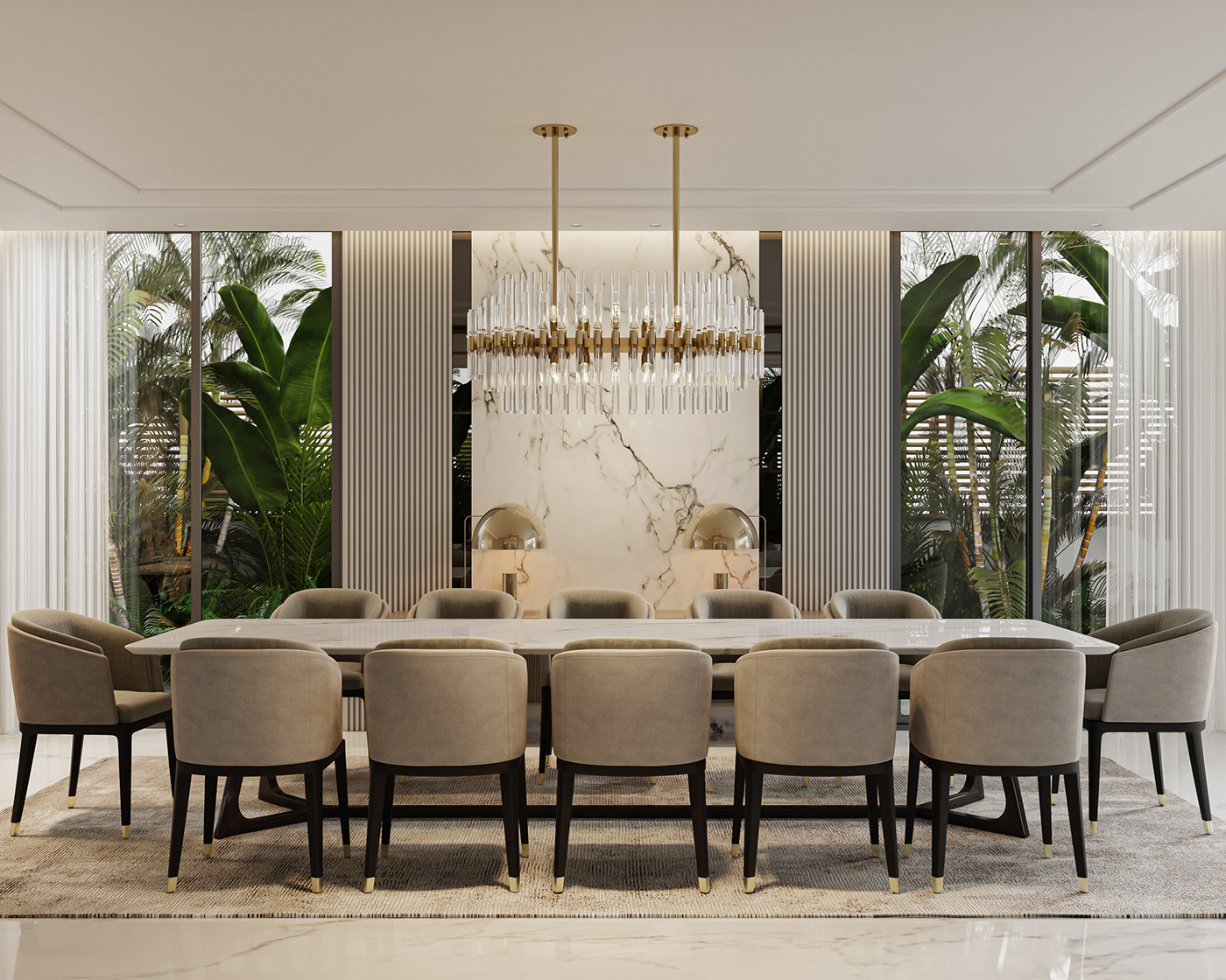 3D CGI Classic corona render  diningroom Interior interior design  modern interior NEWCLASSIC visualization