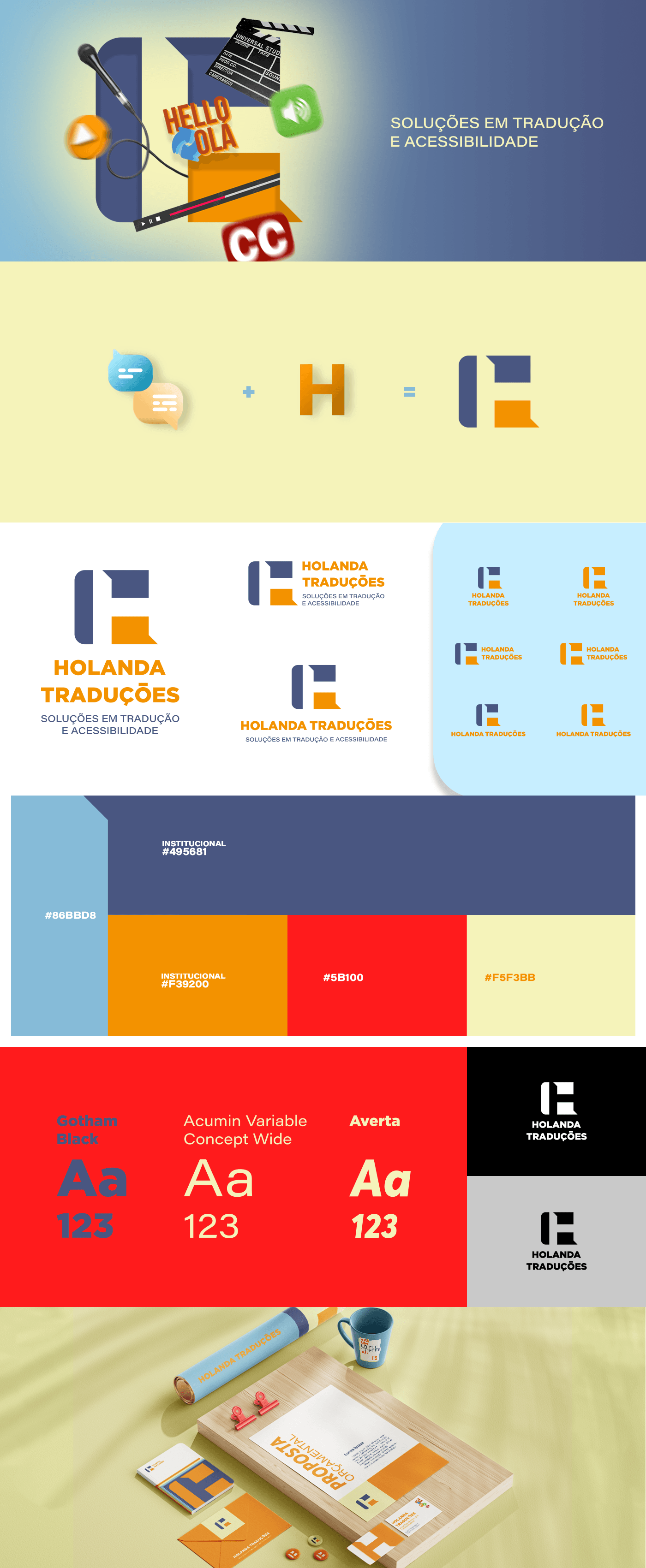 holanda Idvisual Logotipo logodesign marca Logotype acessibilidadevisual