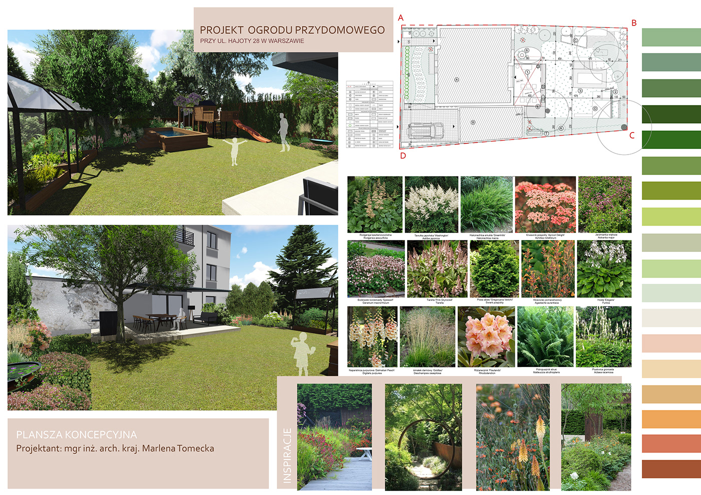 architektura krajobrazu projekt ogrodu projekt Rośliny Nature
