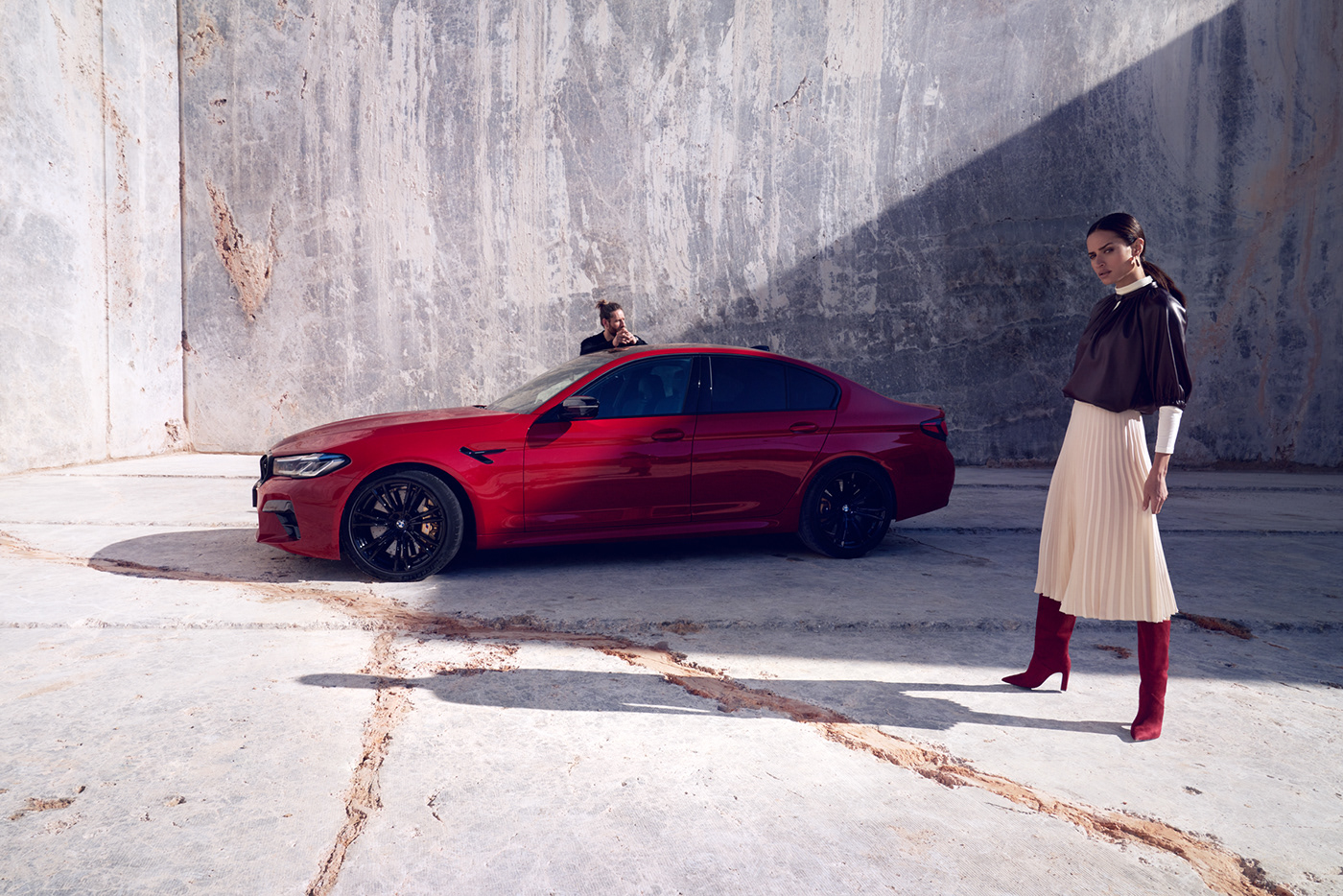 Advertising  Agnieszka Doroszewicz automobiledesign automotive   BMW bmw m campaign M5LCI Photography 