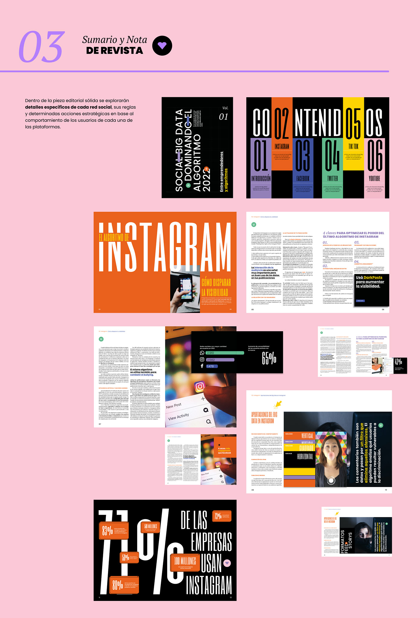 Big Data diseño gráfico editorial Figma graphic design  landing page magazine marketing   Socialmedia typography  