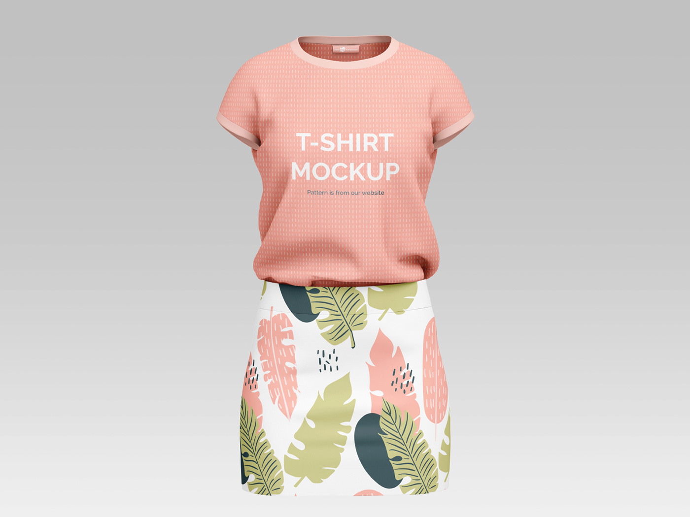 free Mockup psd skirt t-shirt tshirt mockup