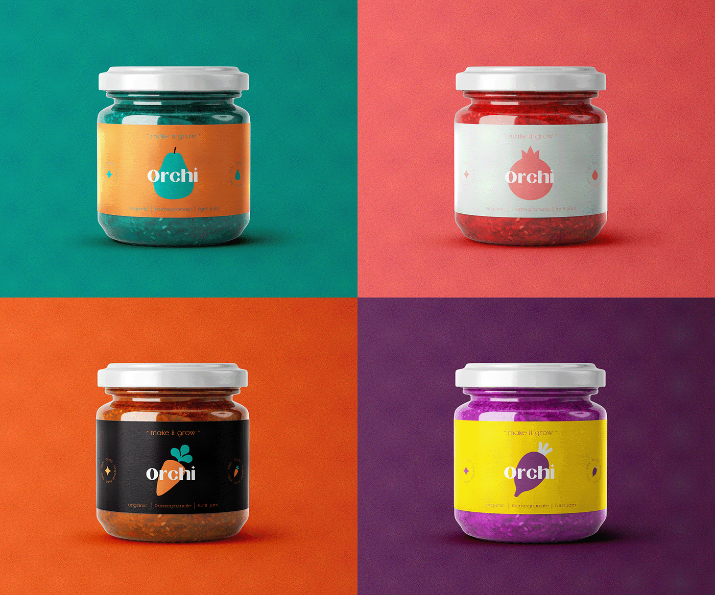 branding  Food  ILLUSTRATION  logo Logo Design organic food visual identity