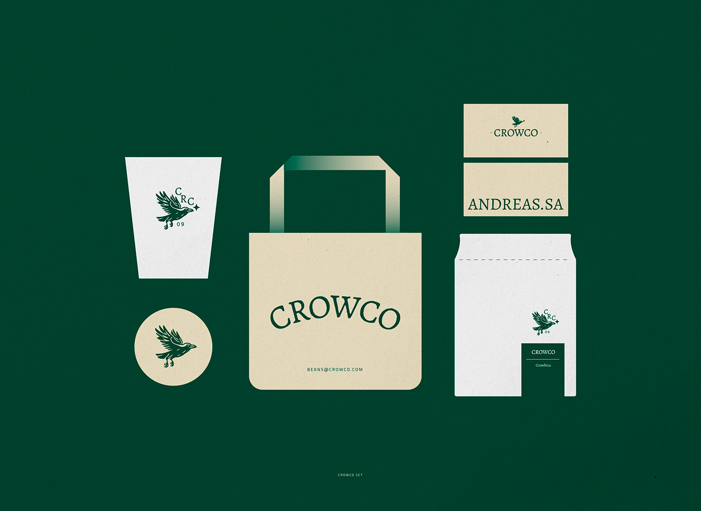 Coffee Logo illustration crow coffeeshop identity branding  brand Logo Design designer visual identity