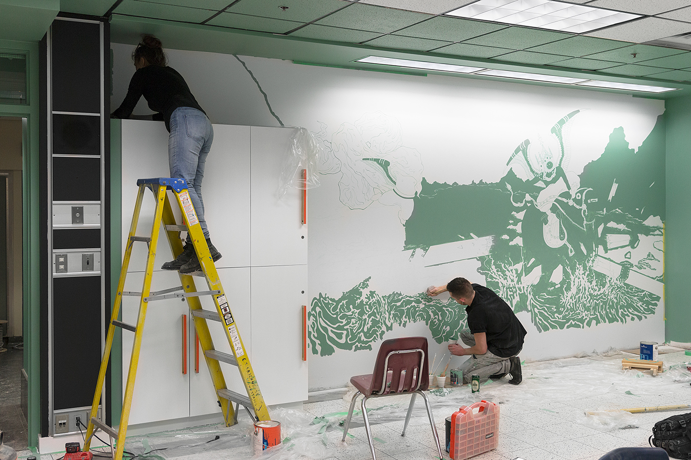 classroom Transformation school windsor redesign Mural