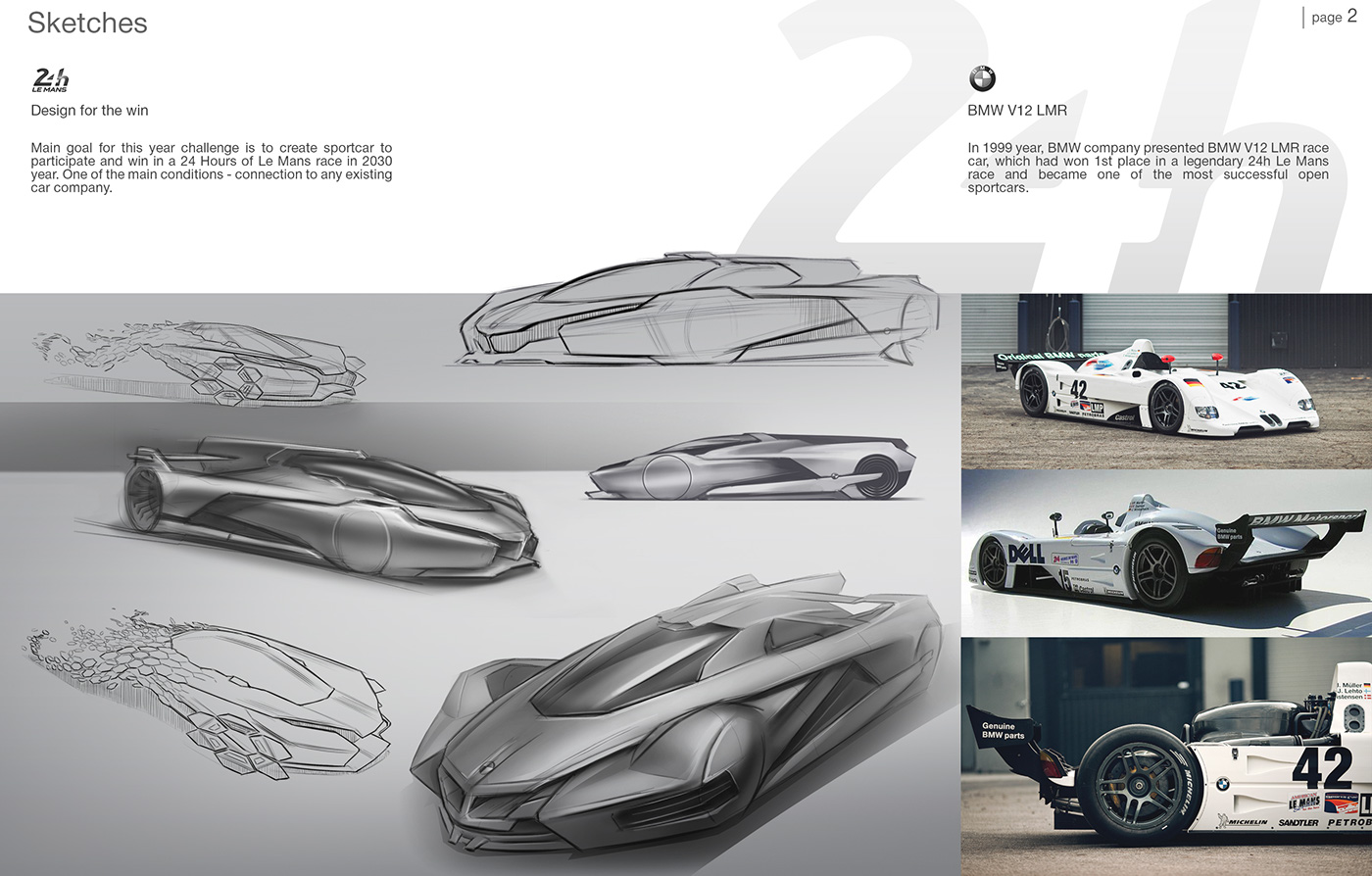 BMW Spike degree project conceptcar Le Mans 24