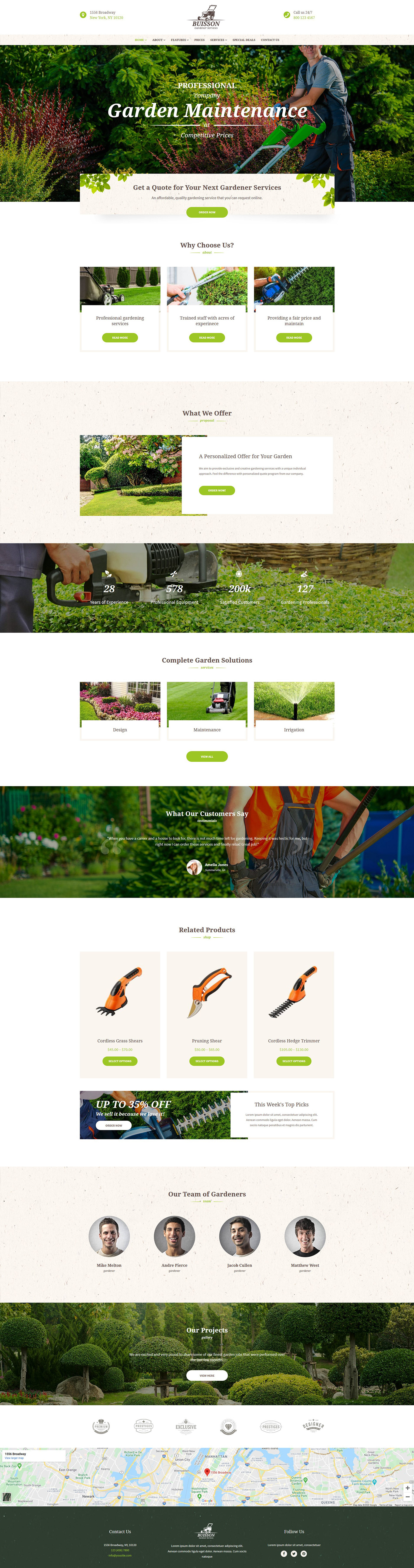 garden website  online store Web Design  web development  Website Website Design wordpress Wordpress Website