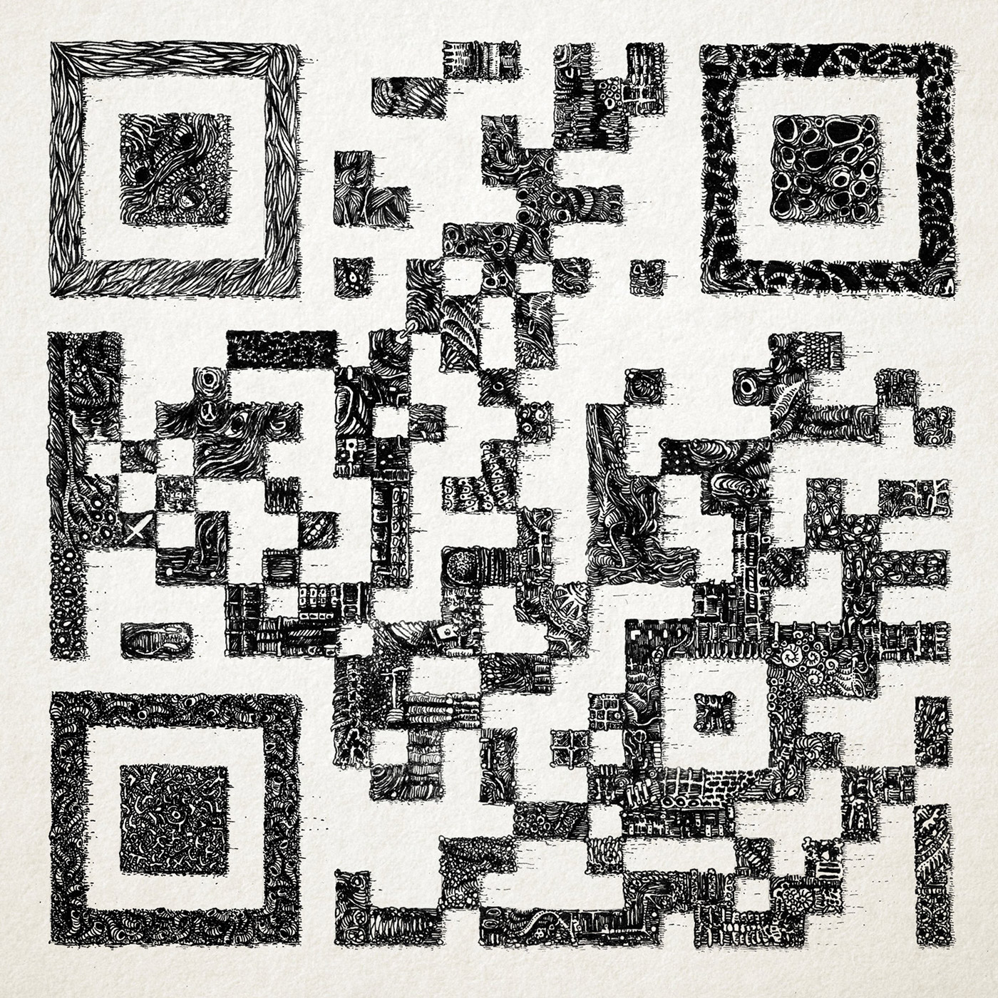 pen pencil graphicdesign abstract nankin artwork masterpiece surrealism surreal FINEART qrcode
