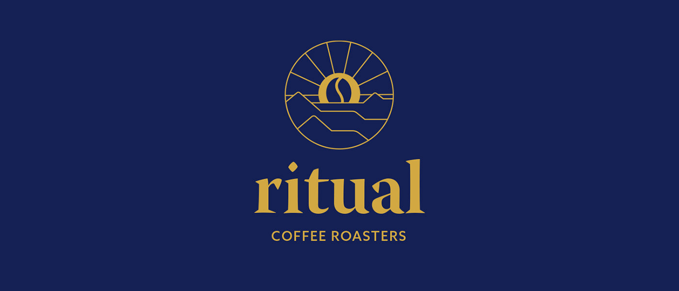 cafe Coffee design identity Label logo poster roastery