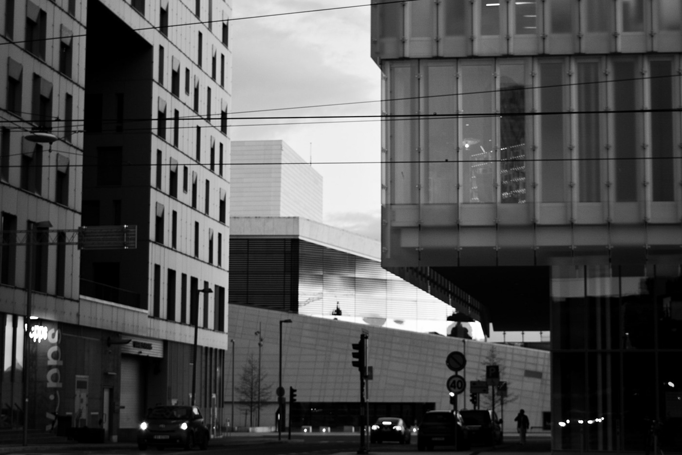 oslo Photography  city architecture black and white monochrome buildings Street Travel lightroom