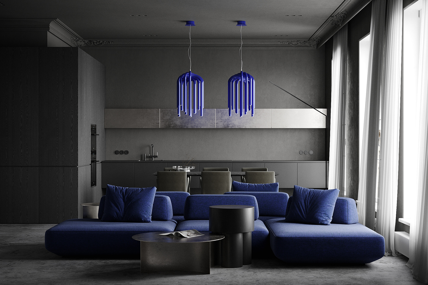 3ds max archviz corona Interior interior design  livingroom minimal modern Render visualization