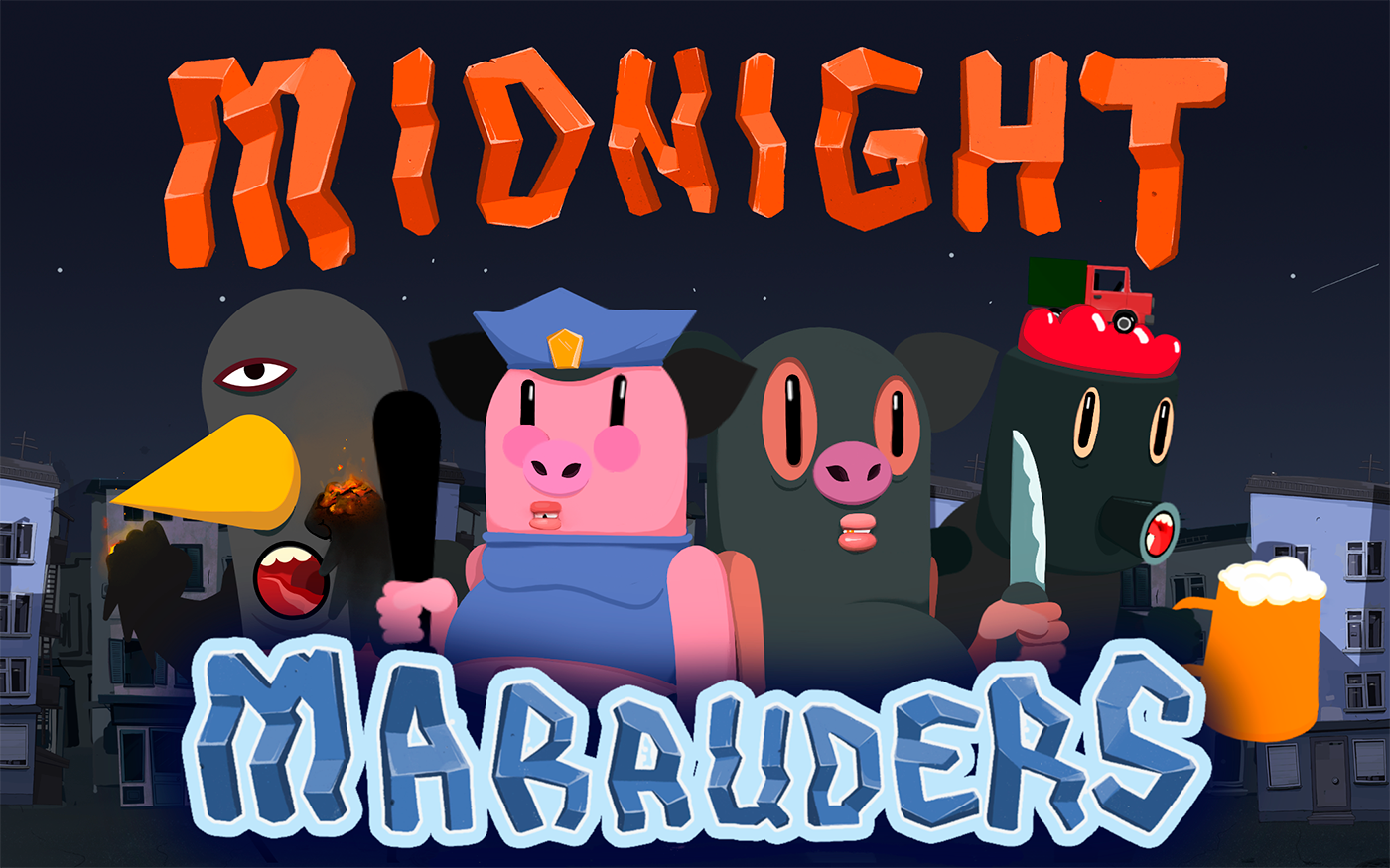 cartoon characterdesign animated madewithspine Spine2d gamedev 2D spine Marauders midnight marauders