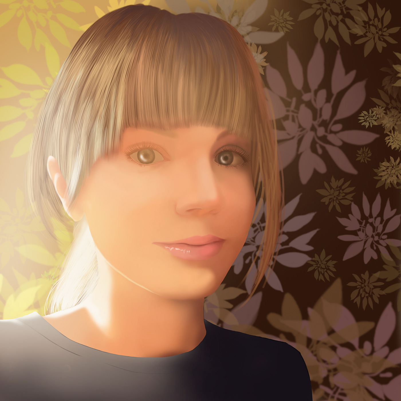 digital painting girls portrait