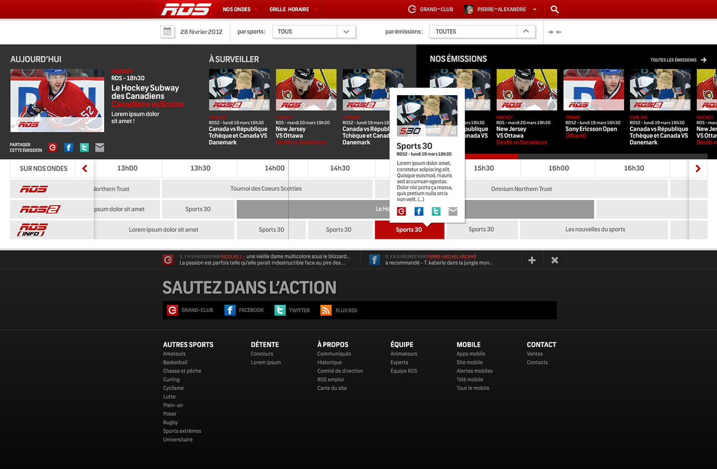 sports Webdesign