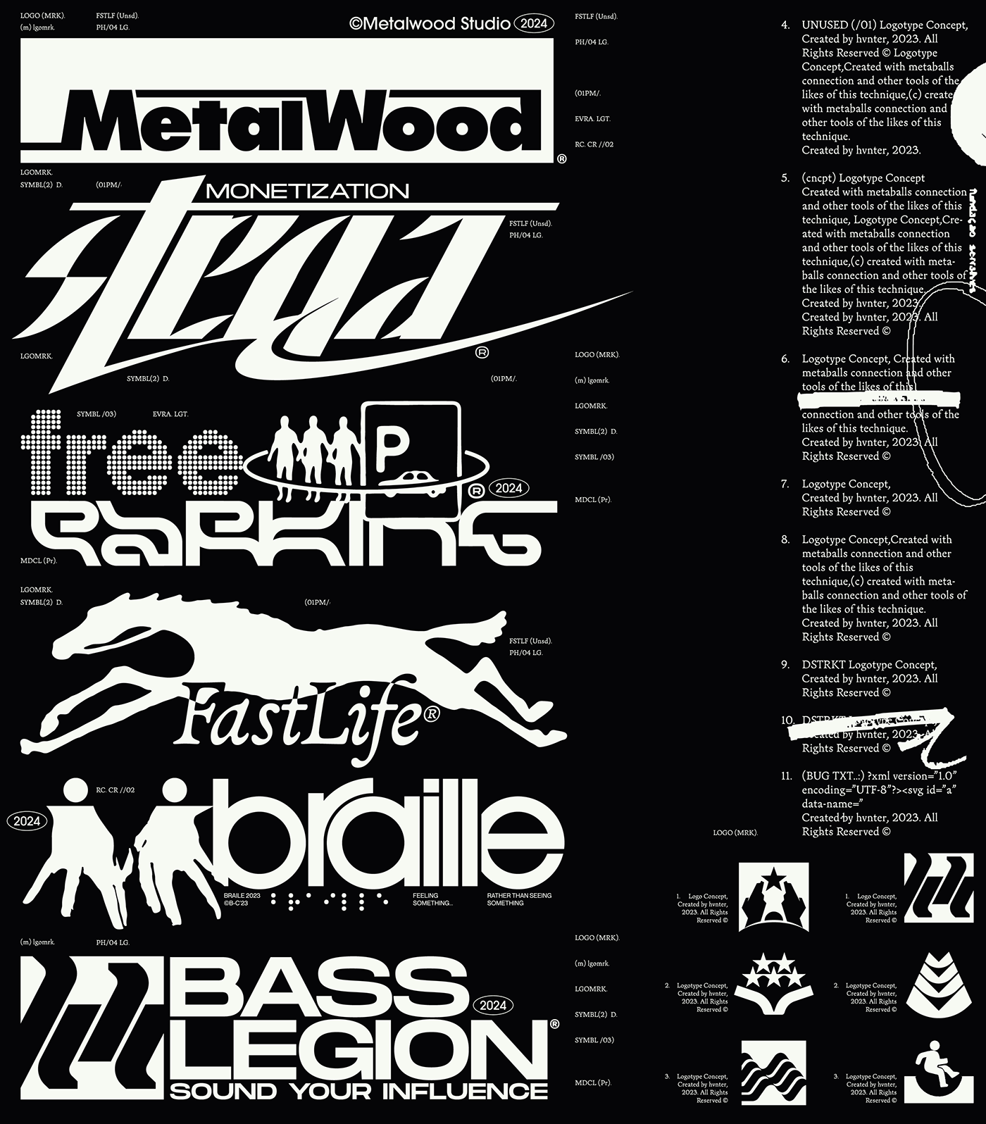hvnter logo branding  Logotype type Typeface font typography   lettering Graphic Designer