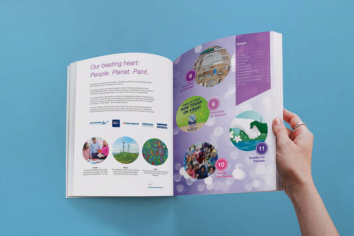 annual report akzonobel book books Mockup creative Creative Design UI/UX UI ux