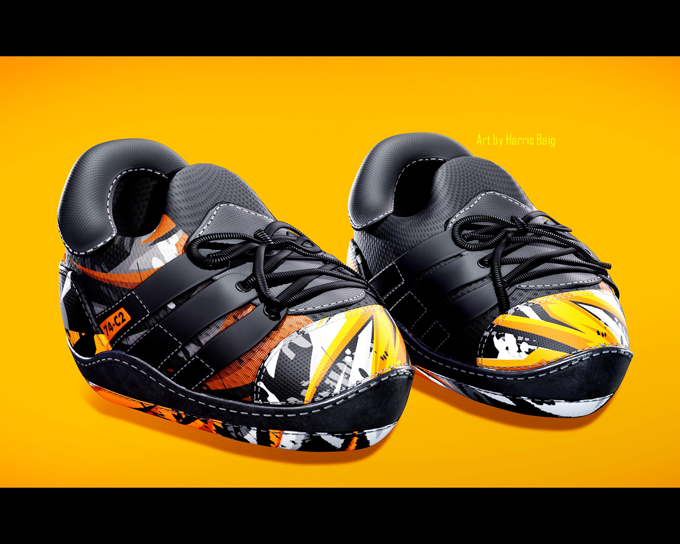 3D 3d modeling 3d modeling and rendering 3ds max digital3d haris haris baig Nike shoes Zbrush
