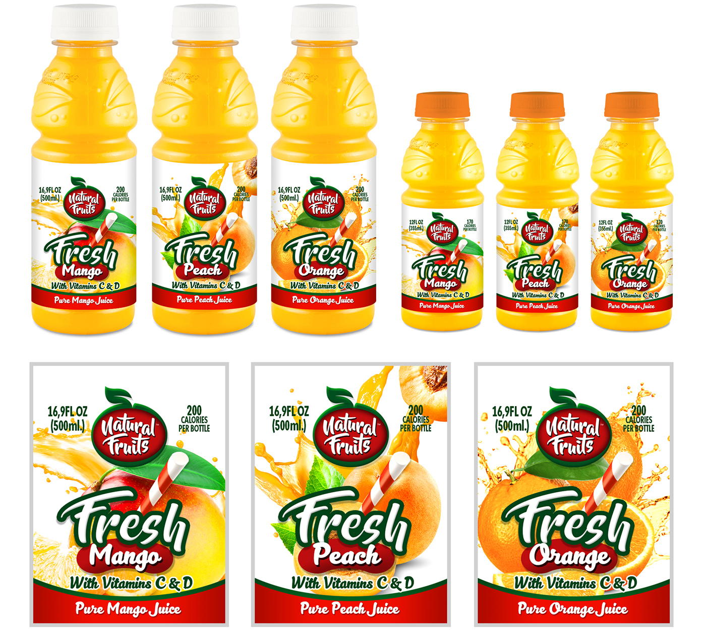 Ecuador logo ILLUSTRATION  packing Boxing fruits juice juices tropical fruits orange Advertising 