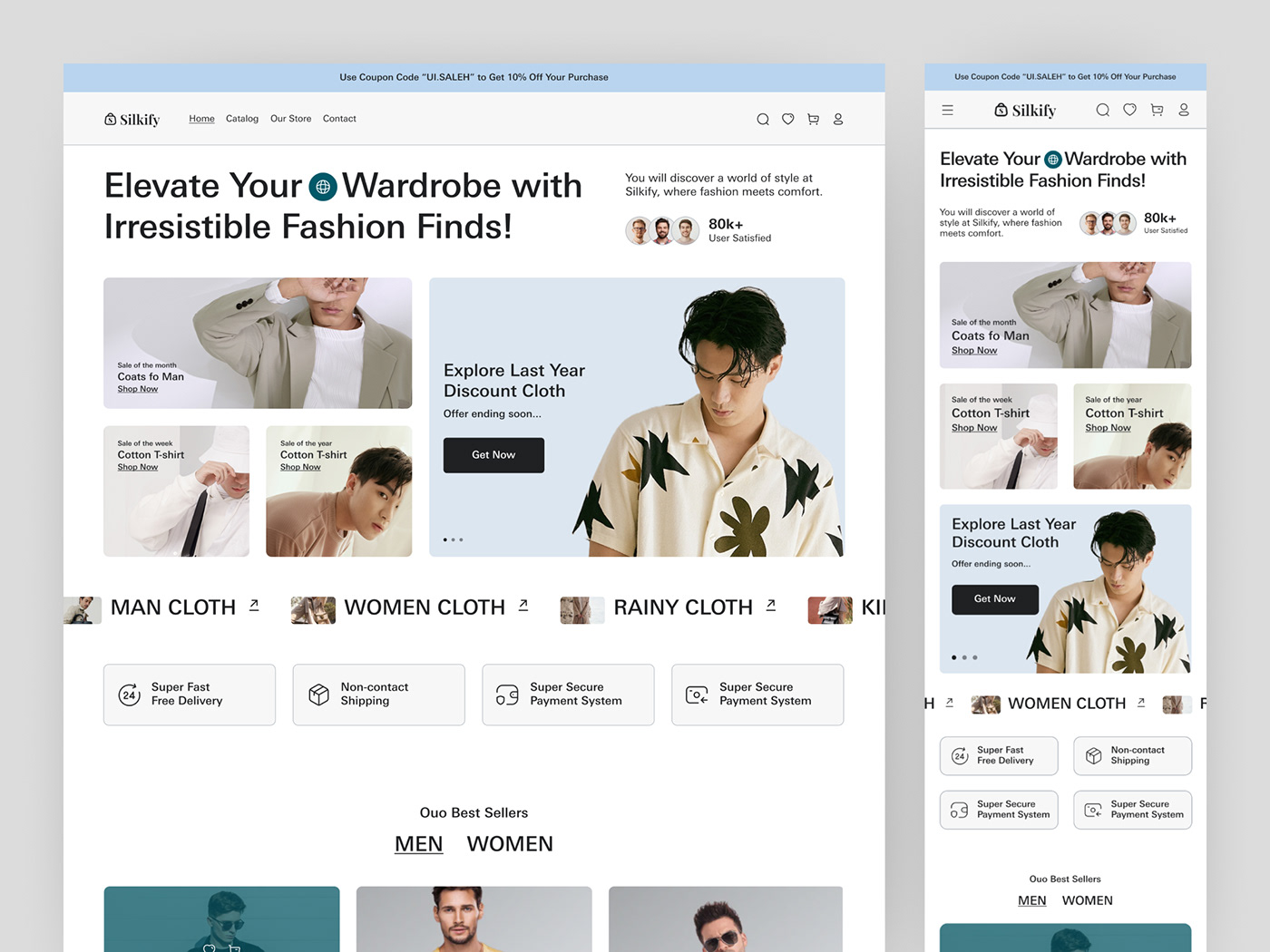 Cloth Store Website Design