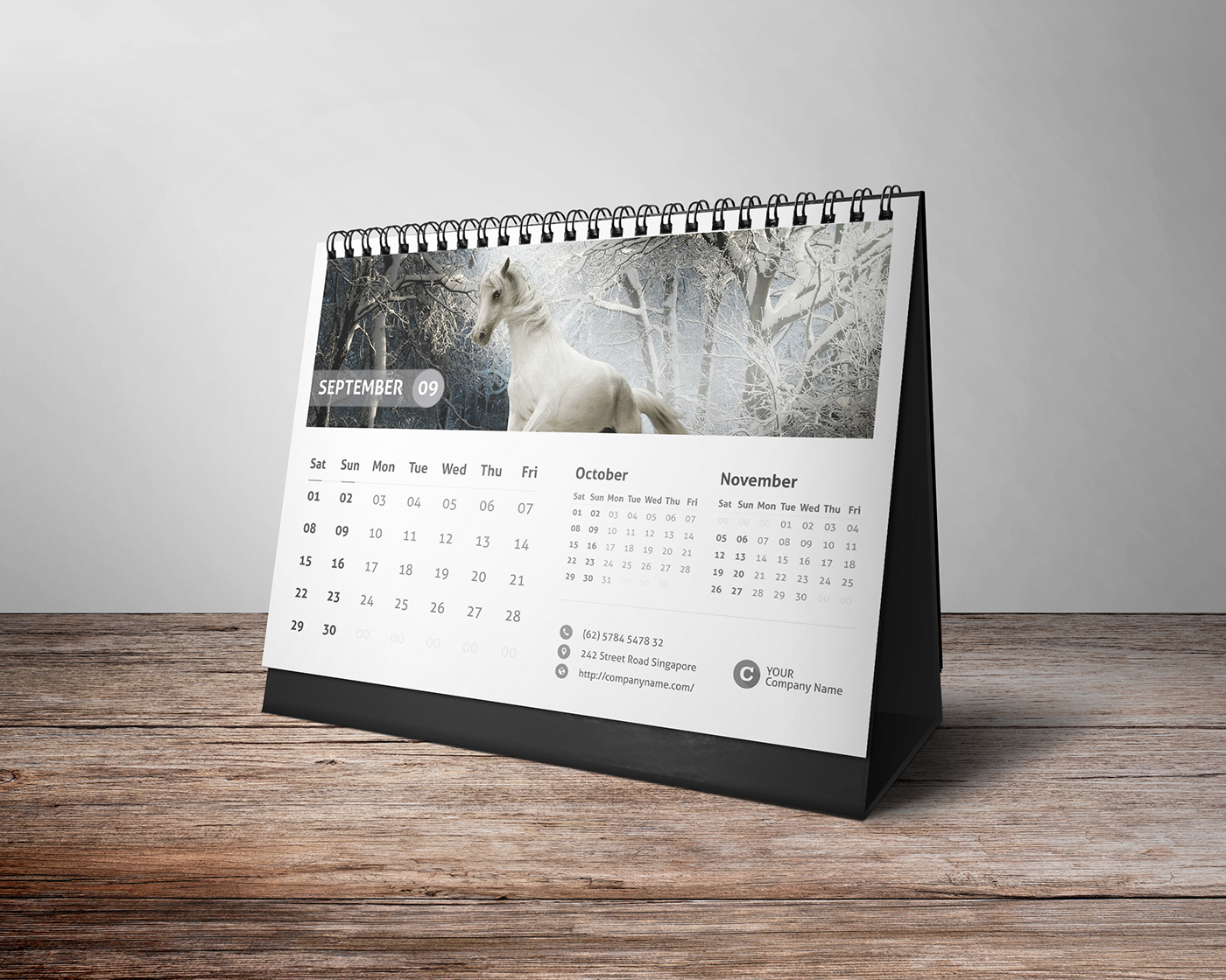 brand business calendar calendar 2018 corporate cover date Day design desk calendar