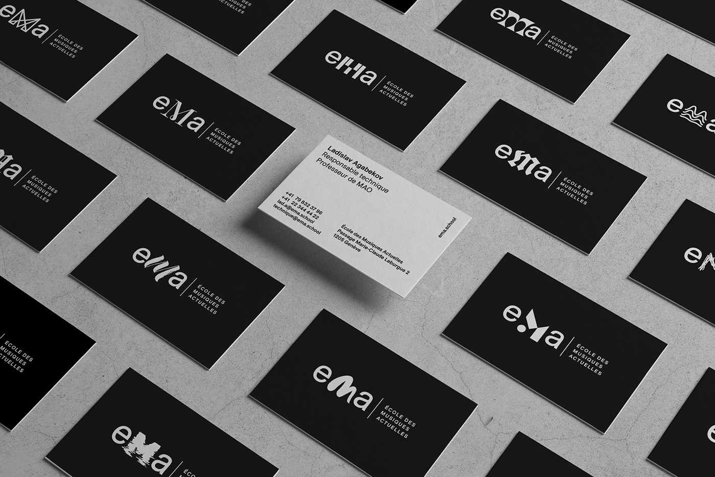 EMA - School of Music - Business cards