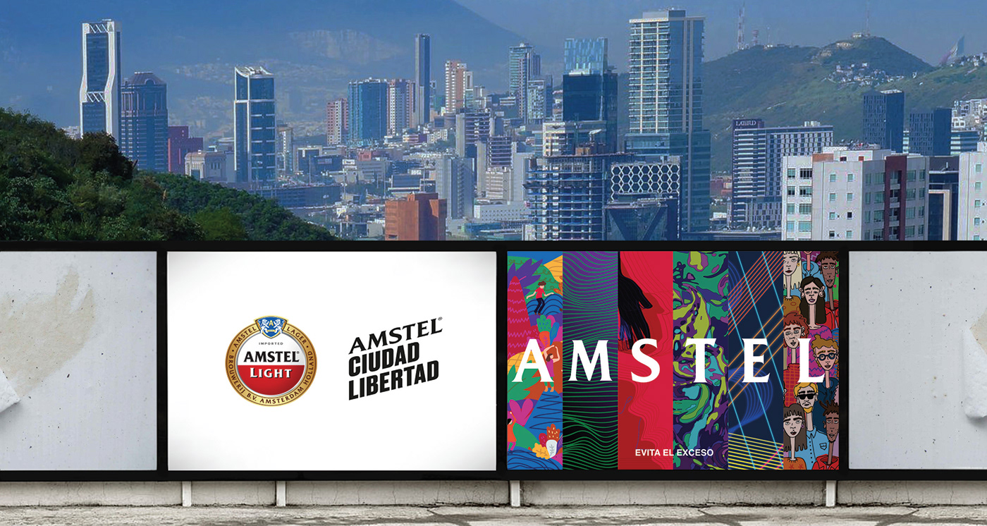 Amstel Amstel Light beer brand identity Event festival flyer music Packaging party