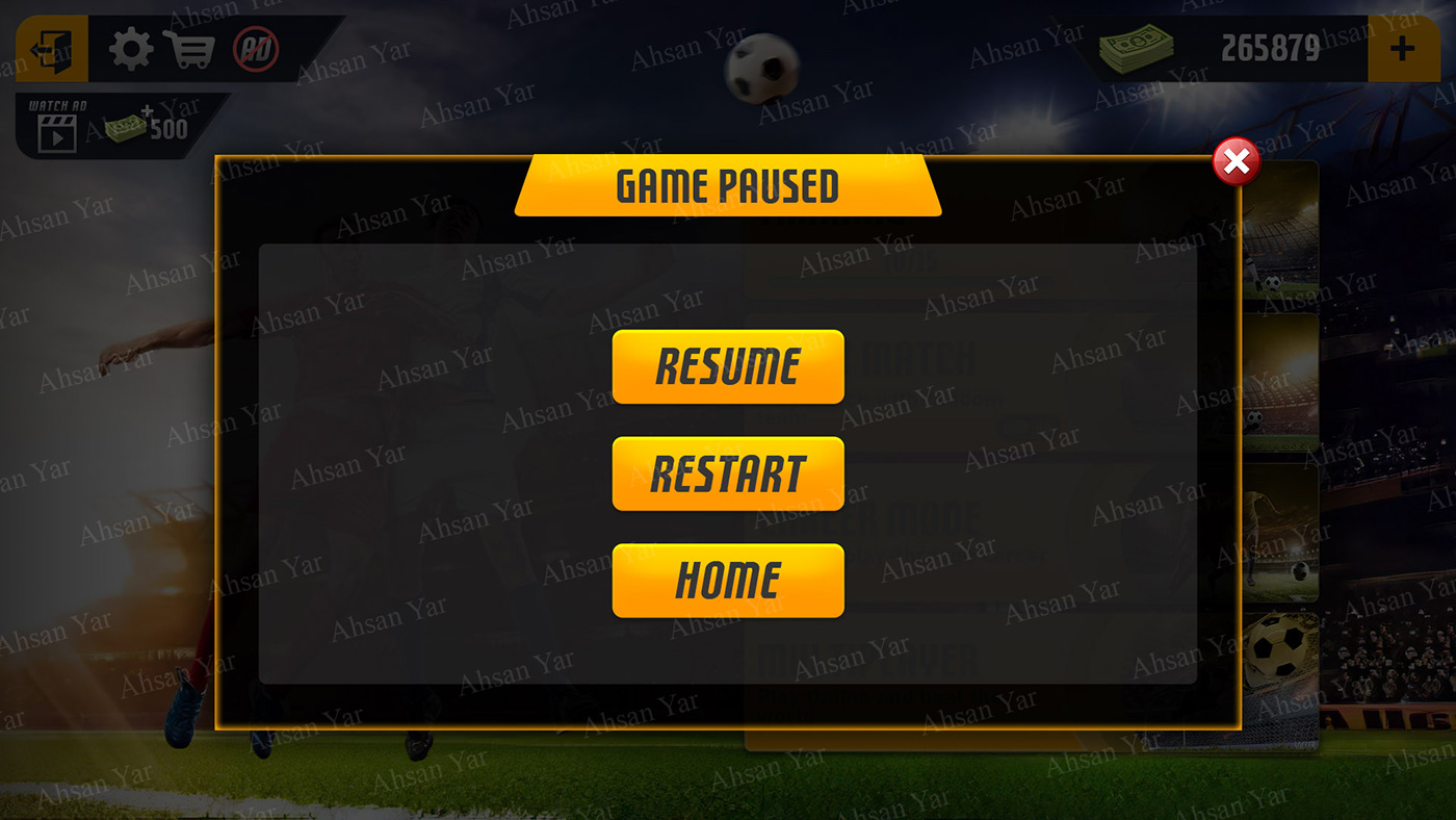 android football game Gaming ios iphone PLAYSTORE strike UI