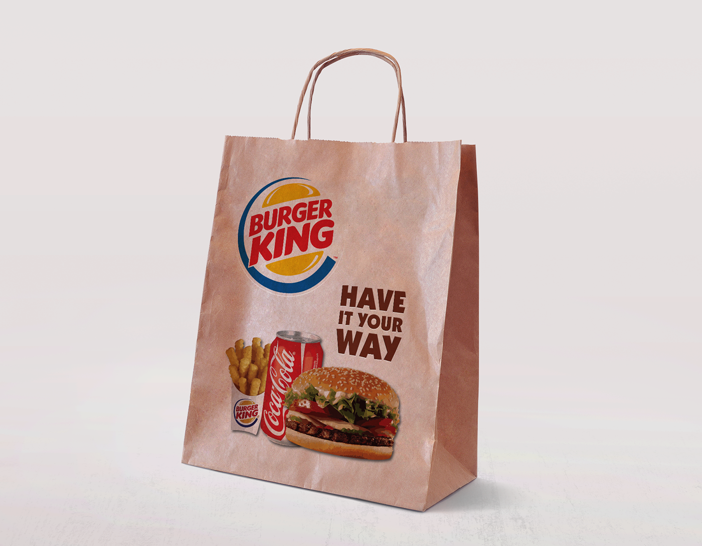 society Receiving machine Attachment Burger King Bag | Behance