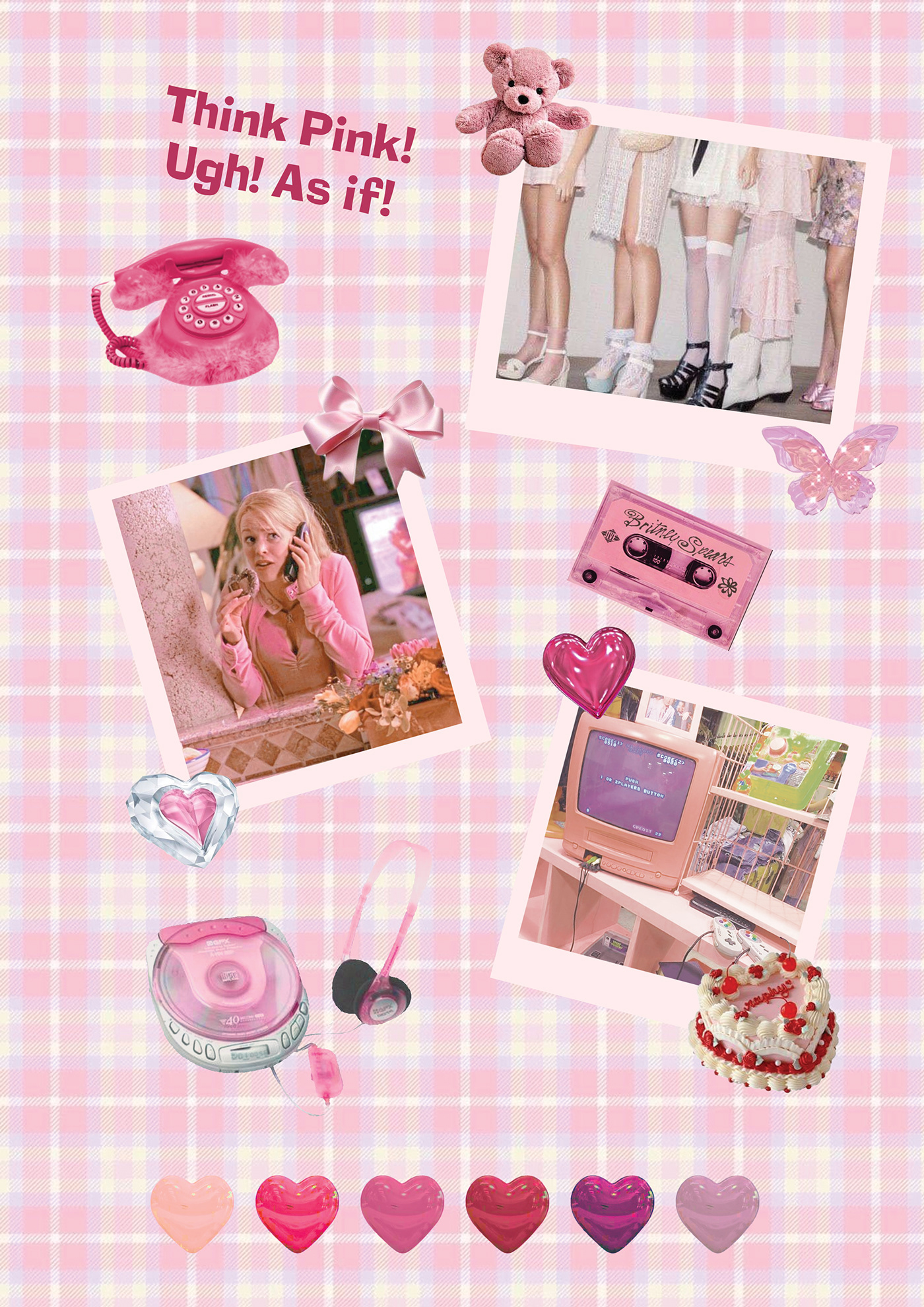 2000s Adobe Photoshop aesthetic concept cute feminime kawaii moodboard photoshop pink