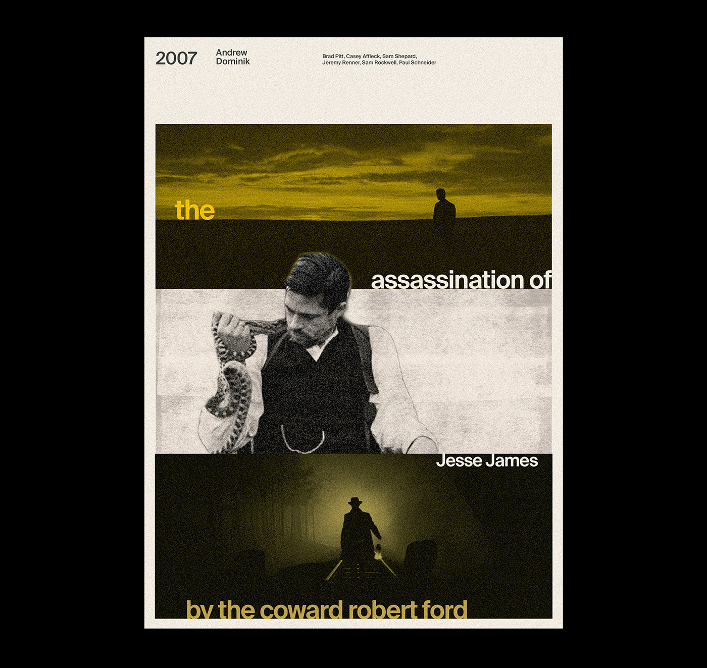 collage Film   ILLUSTRATION  movie poster print swiss typography  