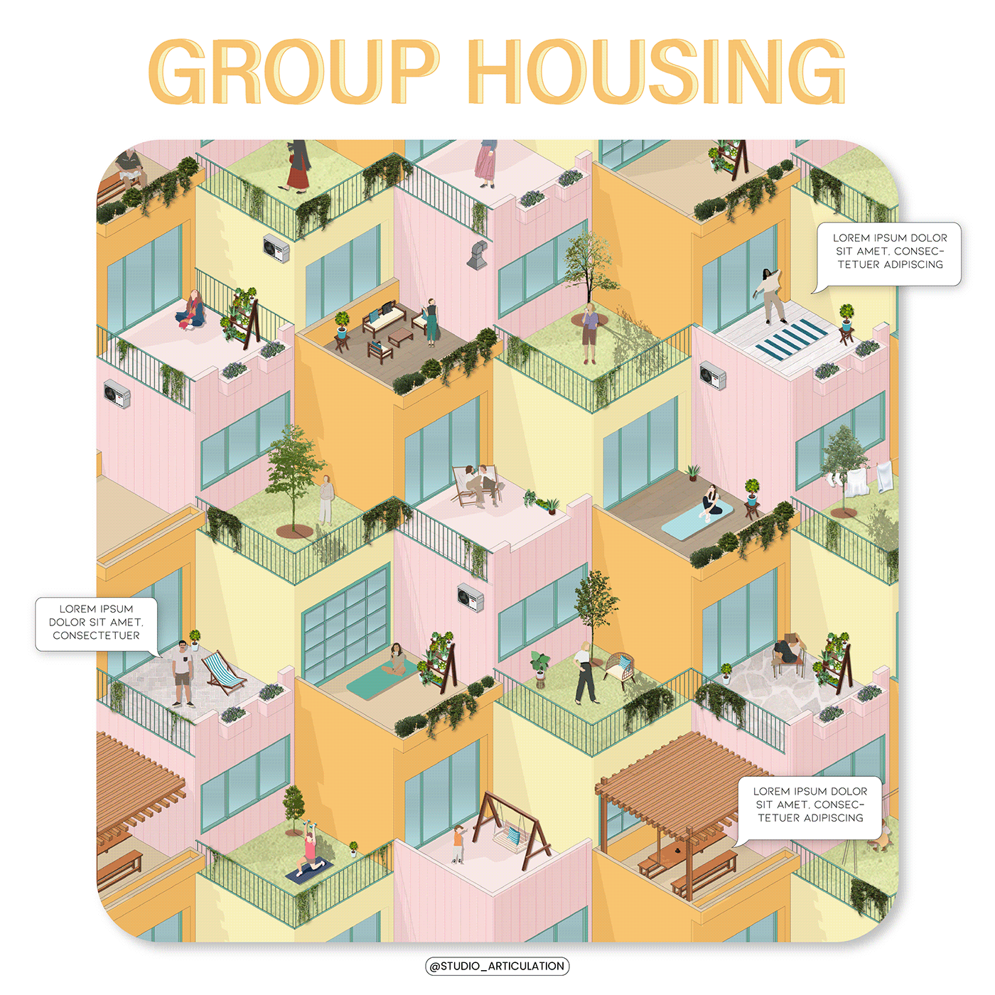 Housing Project architecture graphics