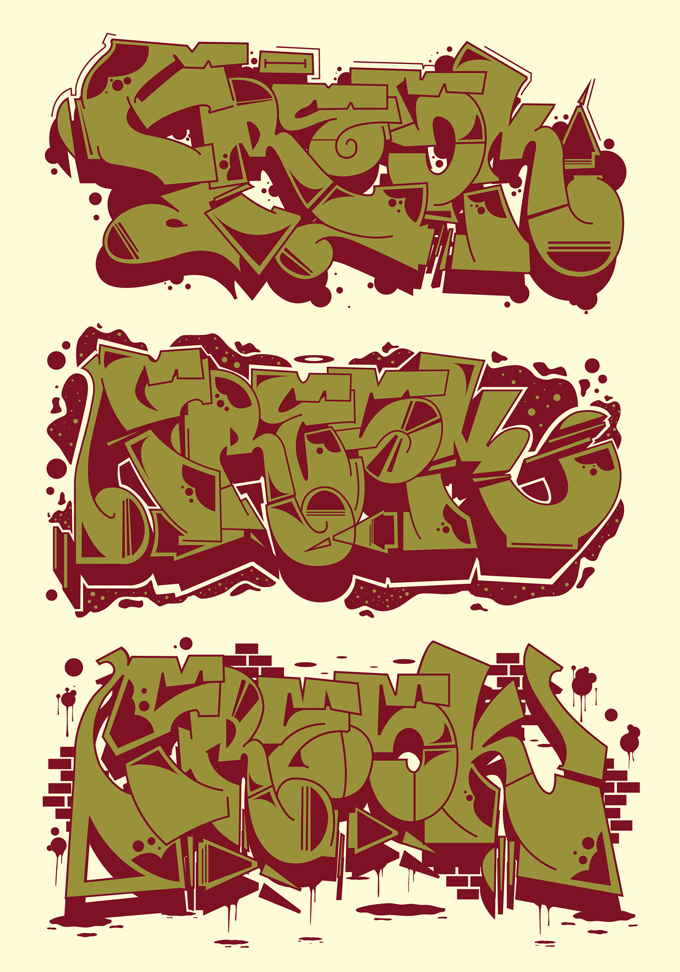 Graffiti stylewriting writer Serigraphy silkscreen