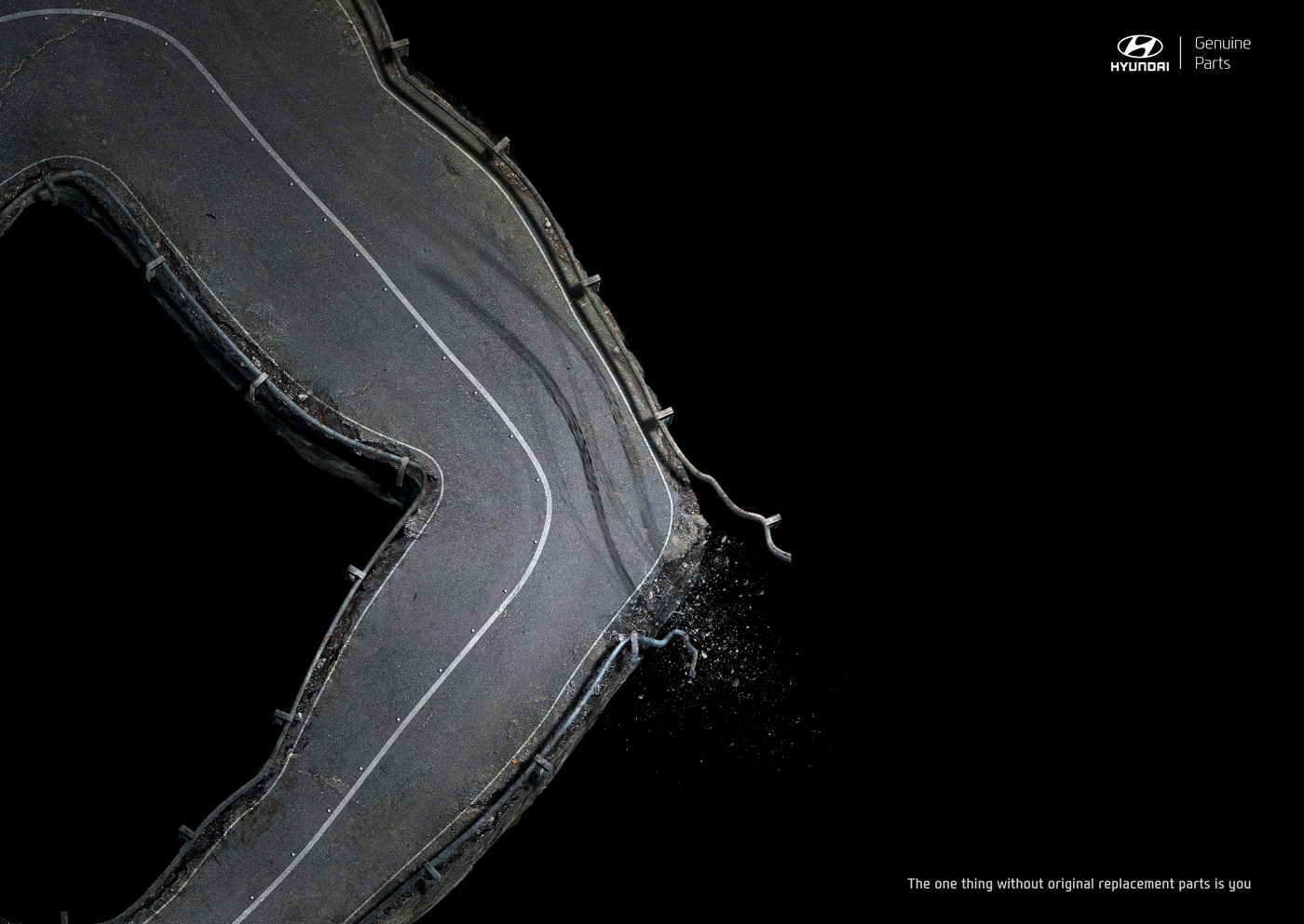 ads print Auto Parts Hyundai Cannes Cars Saatchi Advertising  Outdoor 3D