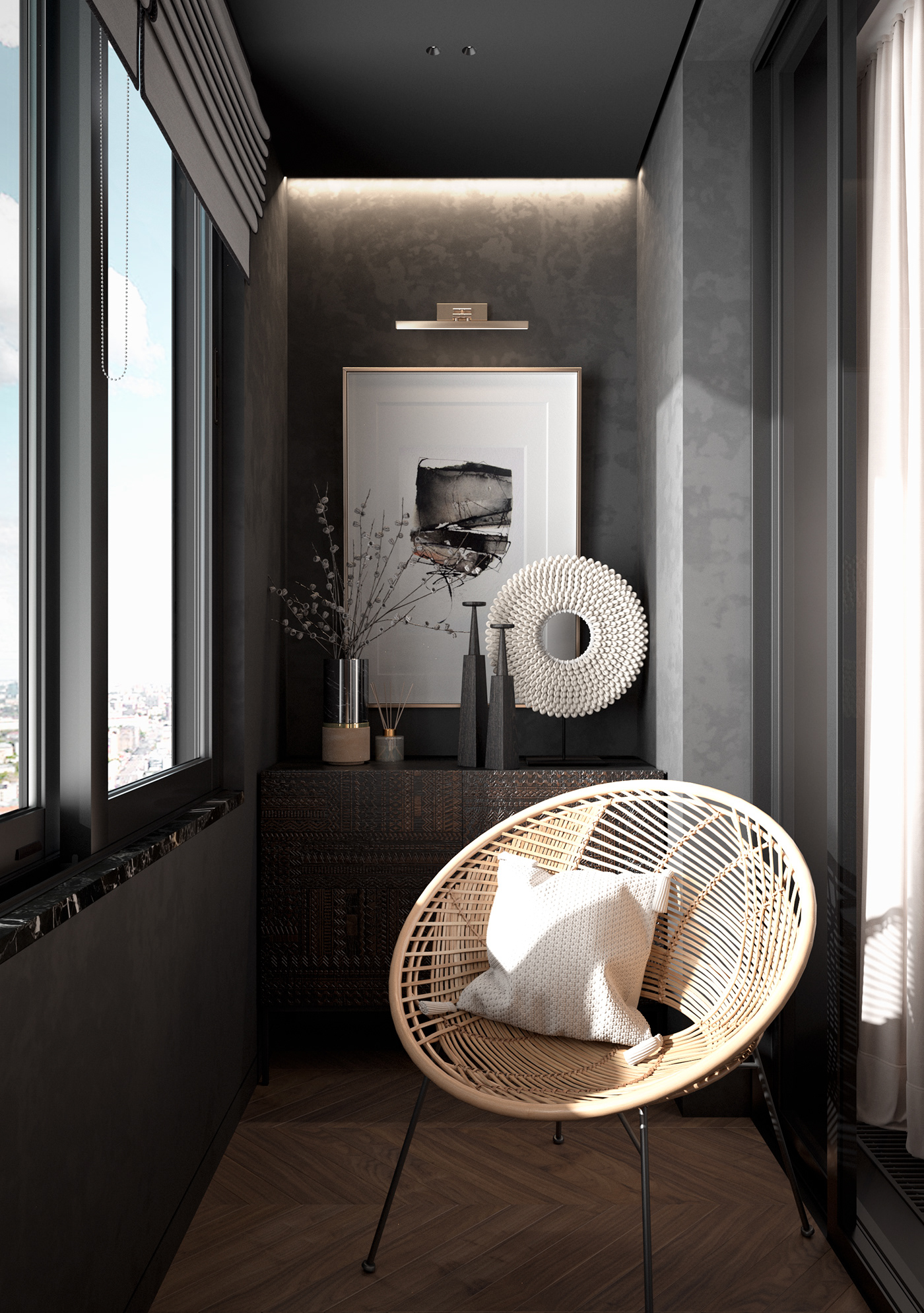 Classic home Interior modern apartment interior design  Residence White