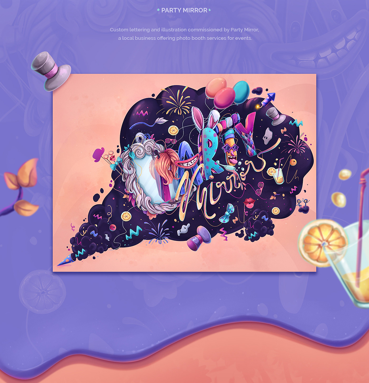 ILLUSTRATION  concept art environment fantasy colorful whimsical lettering editorial