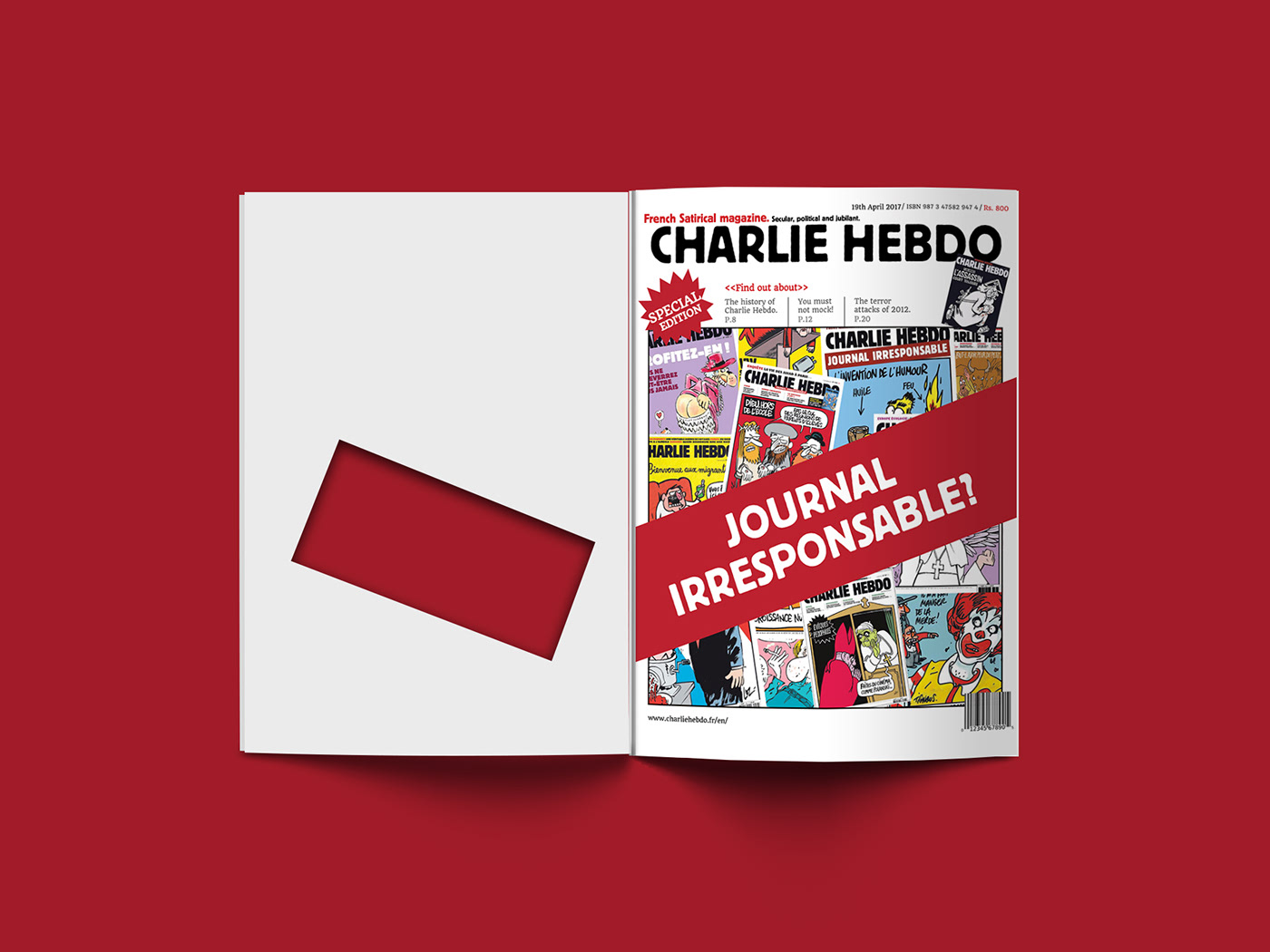 publication magazine book CharlieHebdo‬ bold adobeawards
