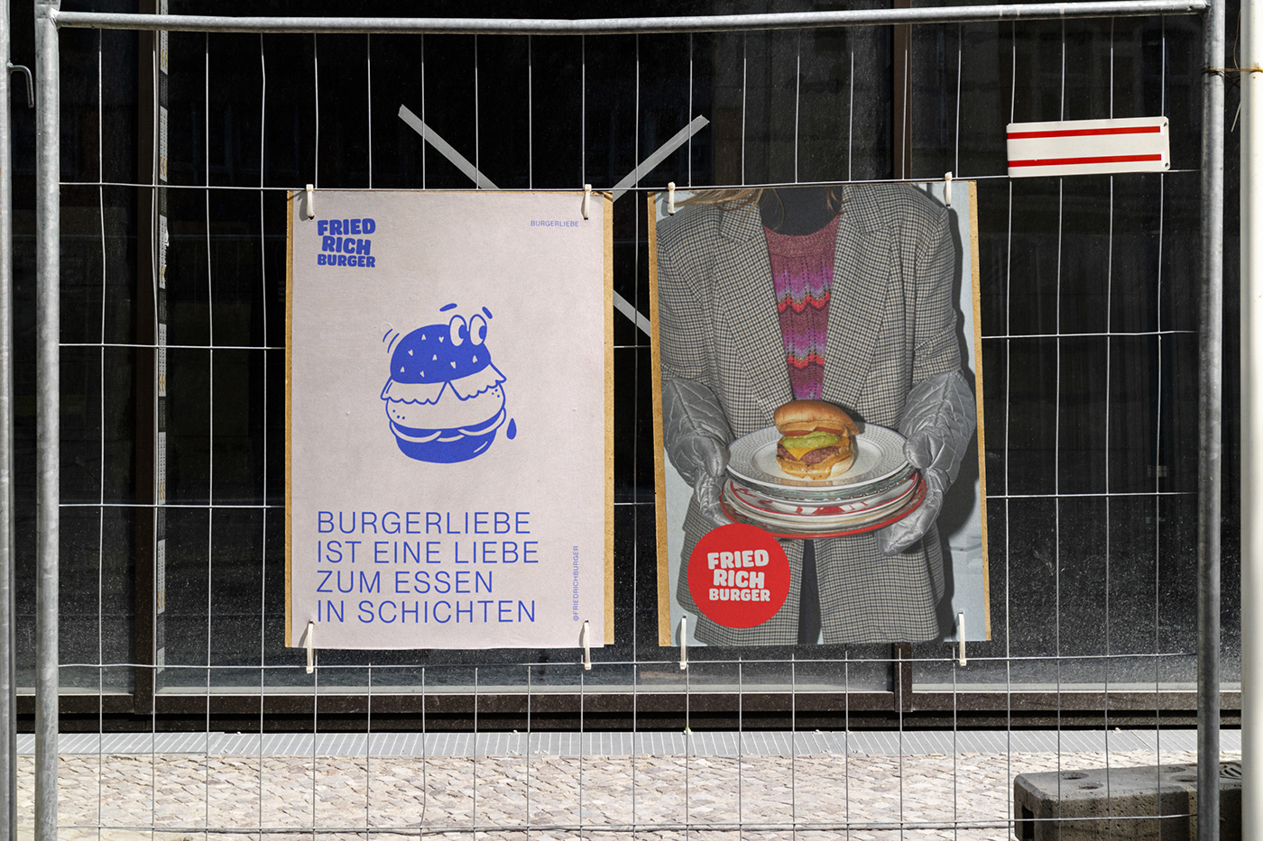 Food  branding  restaurant cafe burger Packaging brand identity Logo Design visual identity fb