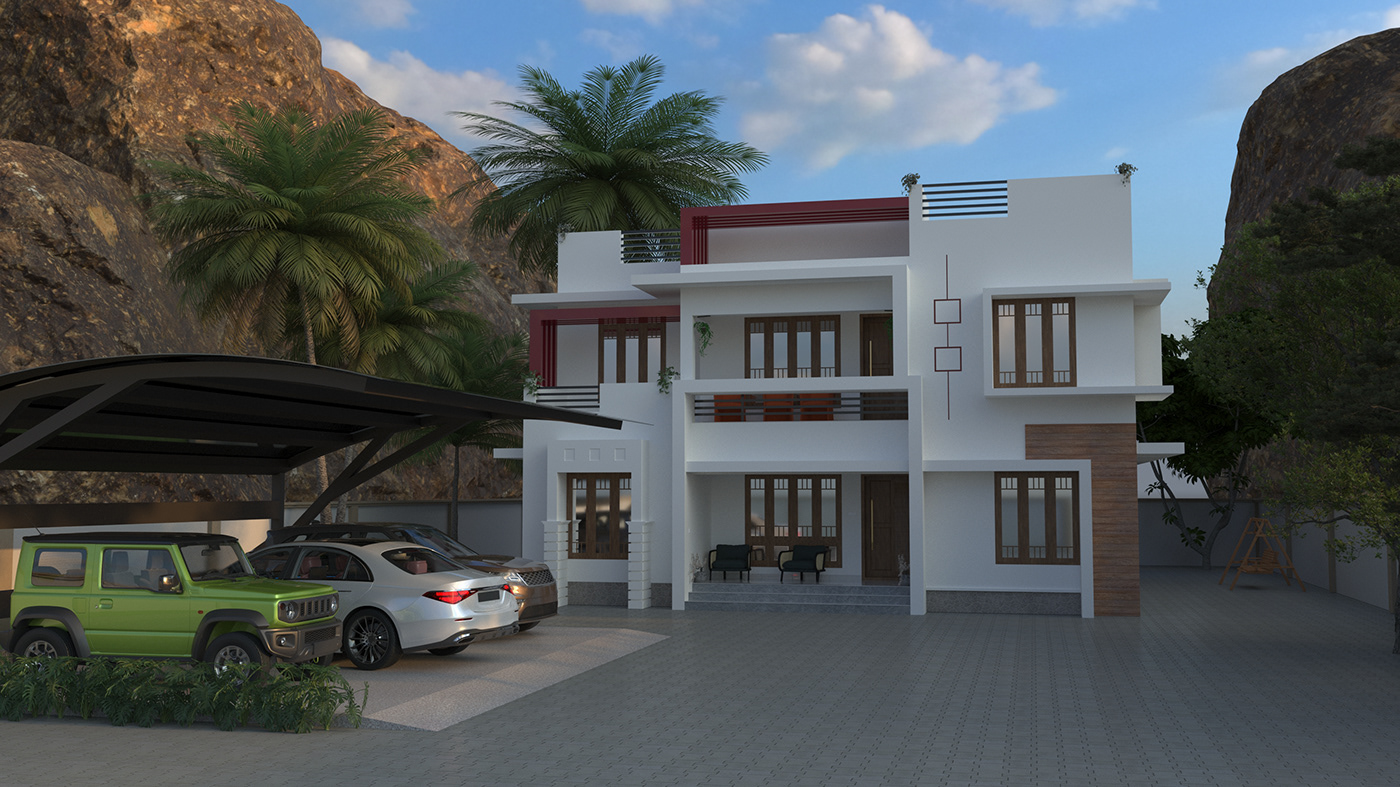 3ds max interior design  exterior 3D visualization architecture Render