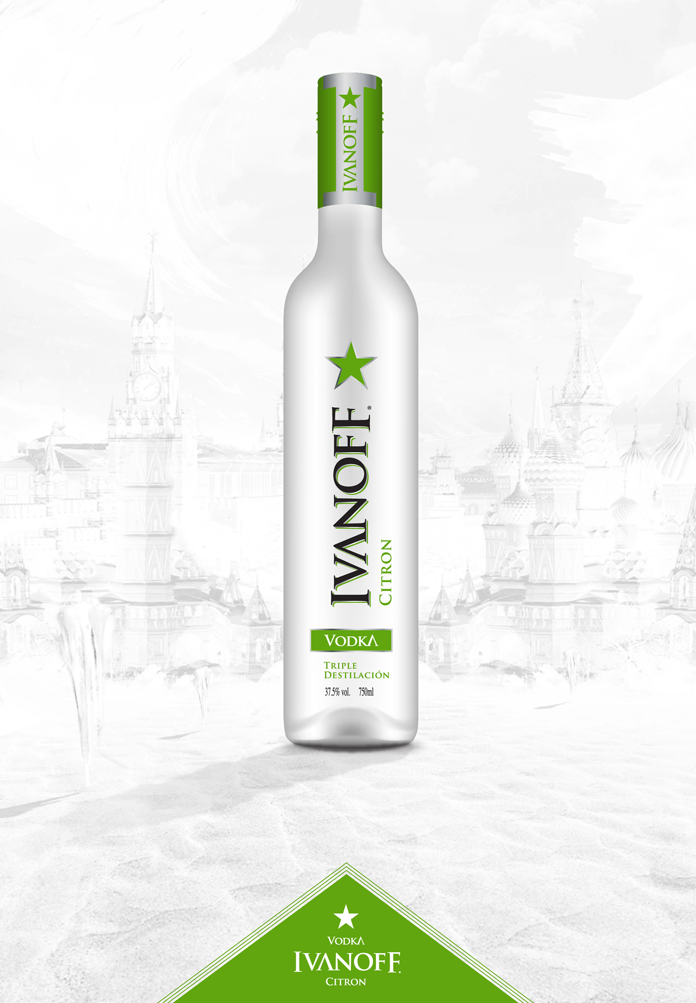 vodka ivanoff vodka packaging piero salardi cap design logotype redesign Icon Vodka Fibonacci sequence Golden Ratio